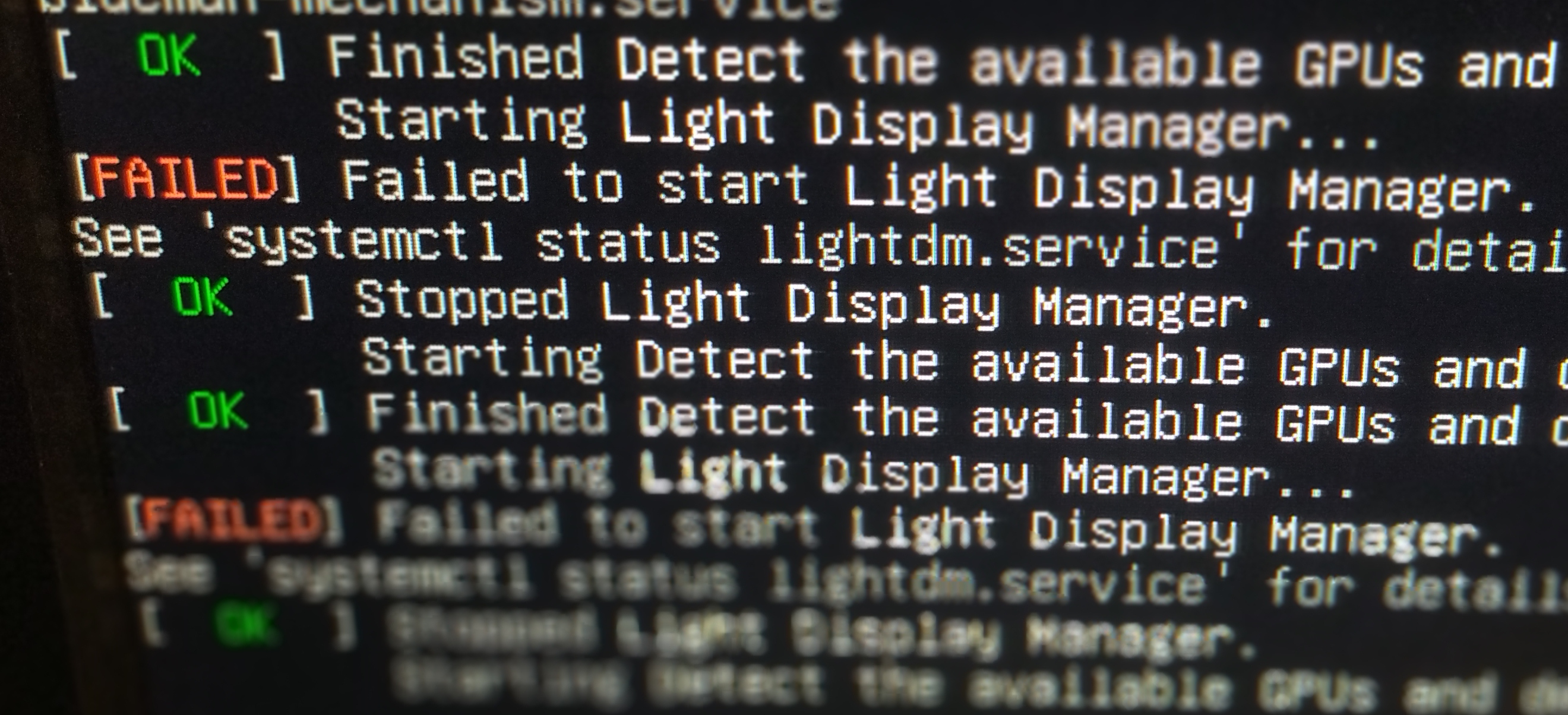 Lightdm issue