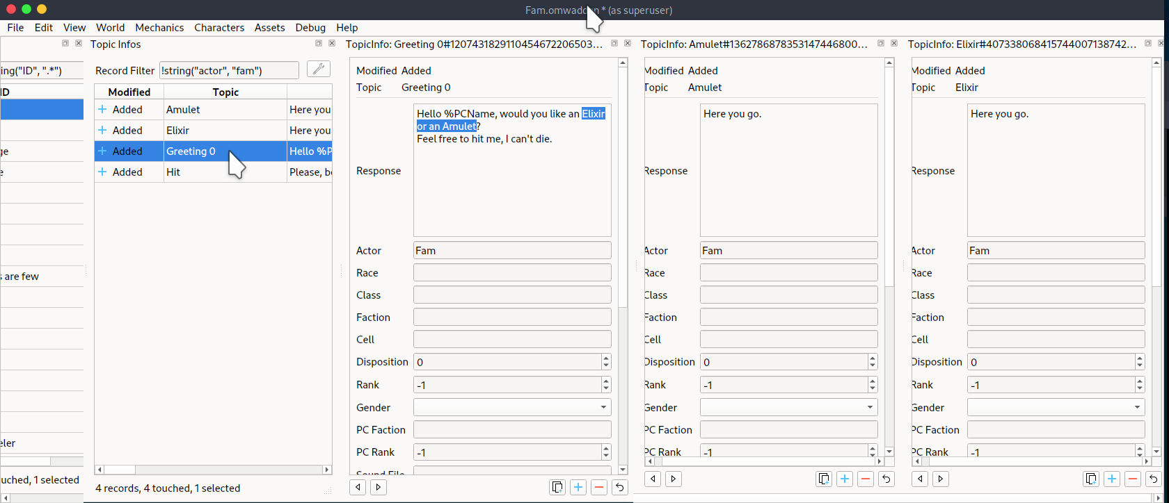 Edit Dialog